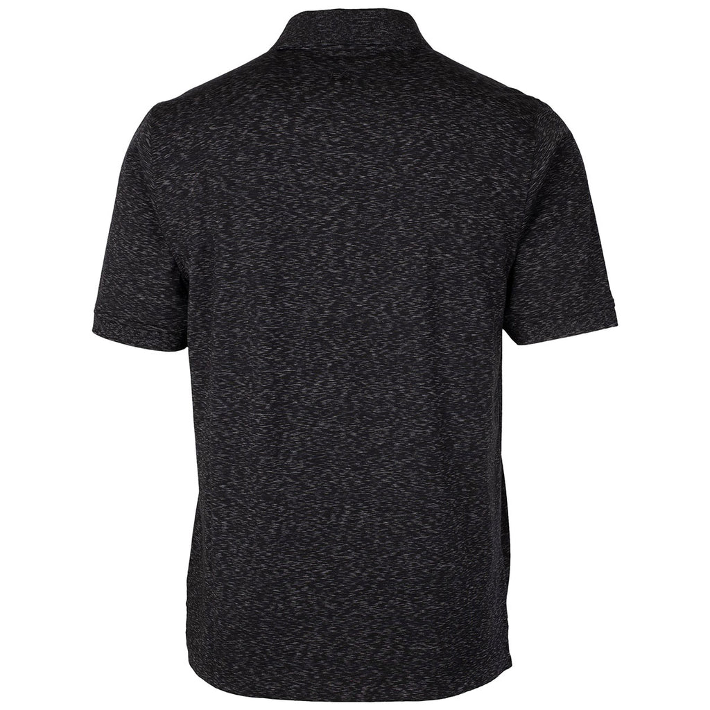 Cutter & Buck Men's Dark Black Tall DryTec Advantage Space Dye Polo