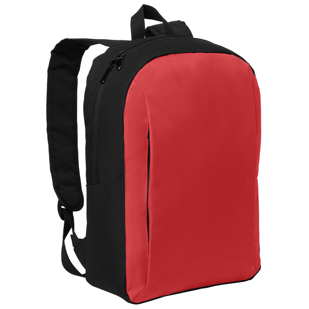 Port Authority Rich Red/ Black Modern Backpack