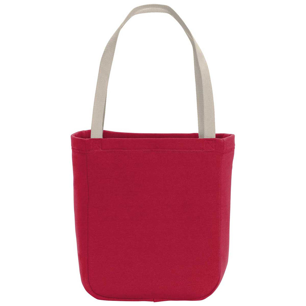 Port Authority Red Core Sweatshirt Tote