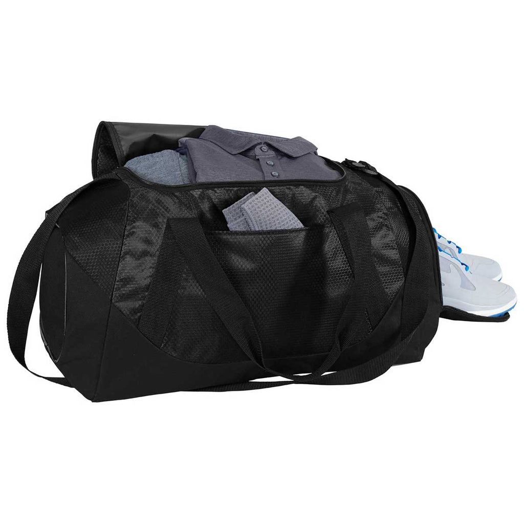 Port Authority Black/Black Team Duffel