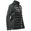 Stormtech Women's Black/Dolphin Heather Narvik Hybrid Jacket