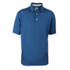 Zusa Men's Dark Lagoon Heather Itasca Polo