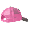 Port Authority Grey Steel/Neon Pink Snapback Trucker Cap