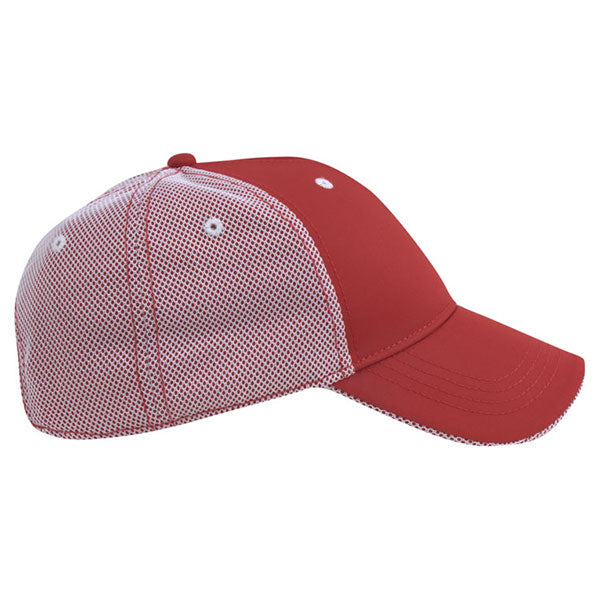 AHEAD Red/White Performance Mesh Back Cap