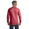 Comfort Colors Men's Crimson 6.1 Oz. Long-Sleeve Pocket T-Shirt