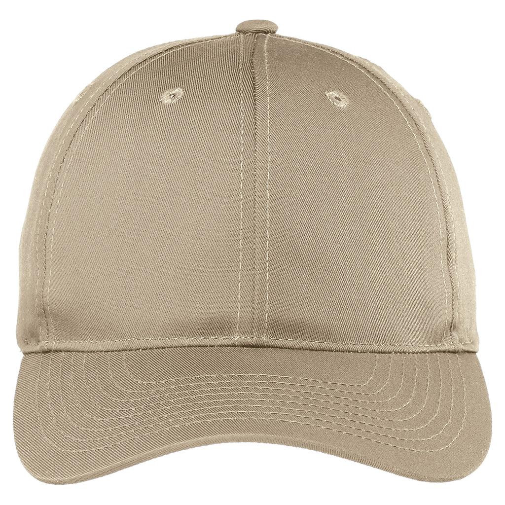 Port Authority Khaki Fine Twill Cap