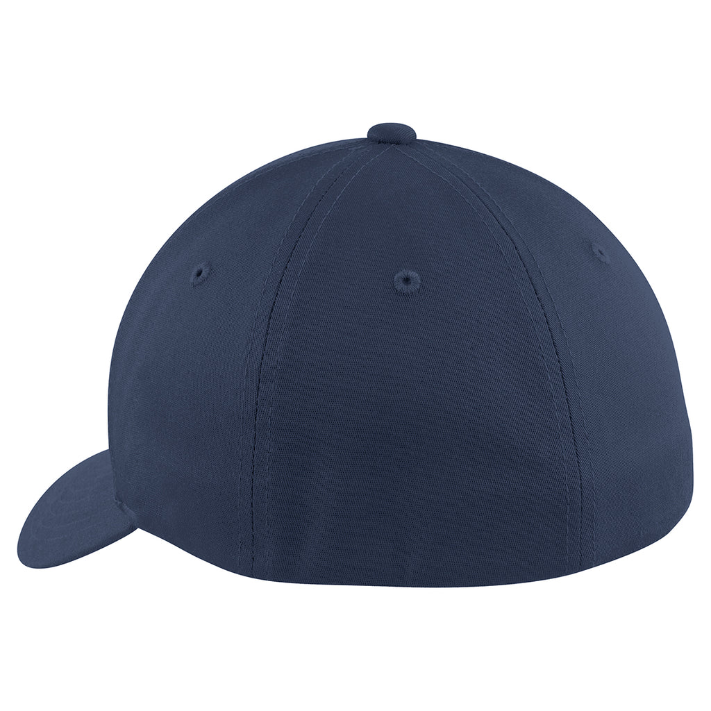 Port Authority True Navy Flexfit Cotton Twill Cap