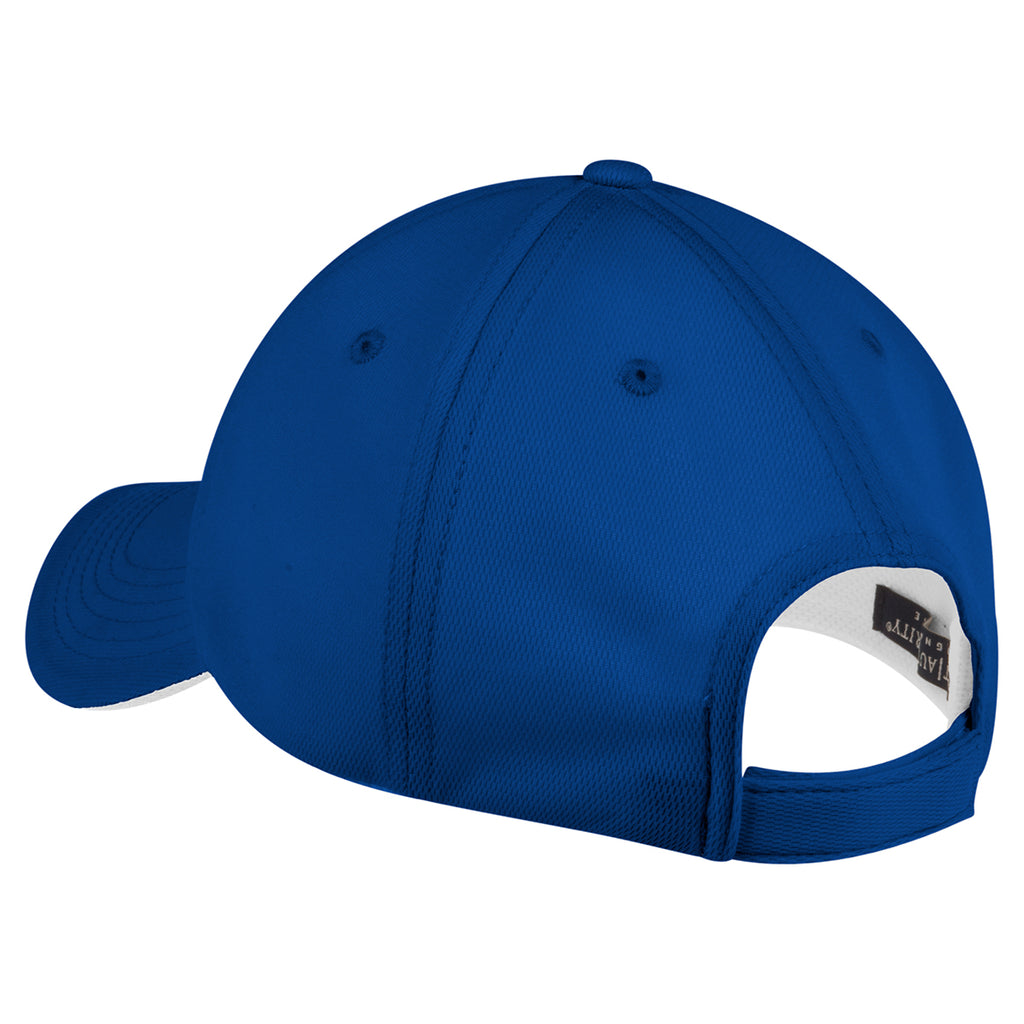 Port Authority Royal/ White Dry Zone Cap