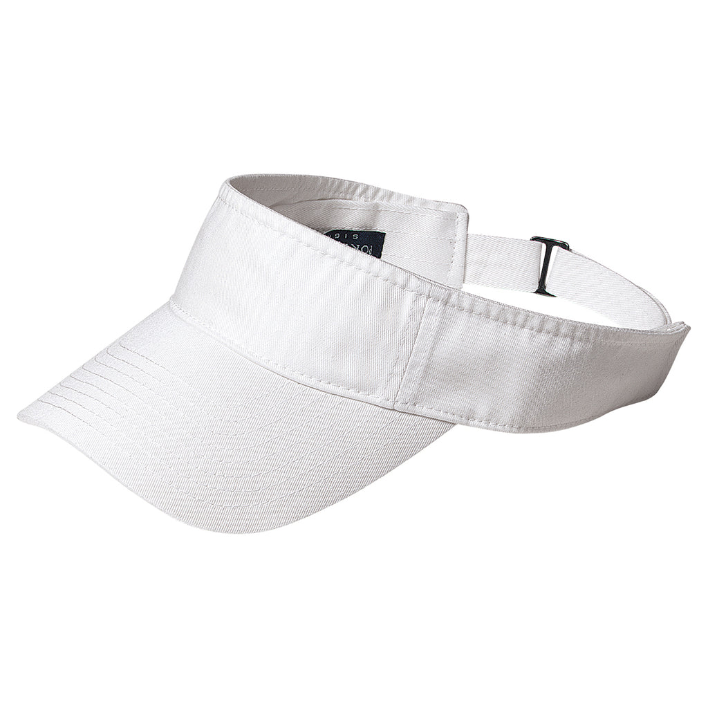 Port Authority White Fashion Visor