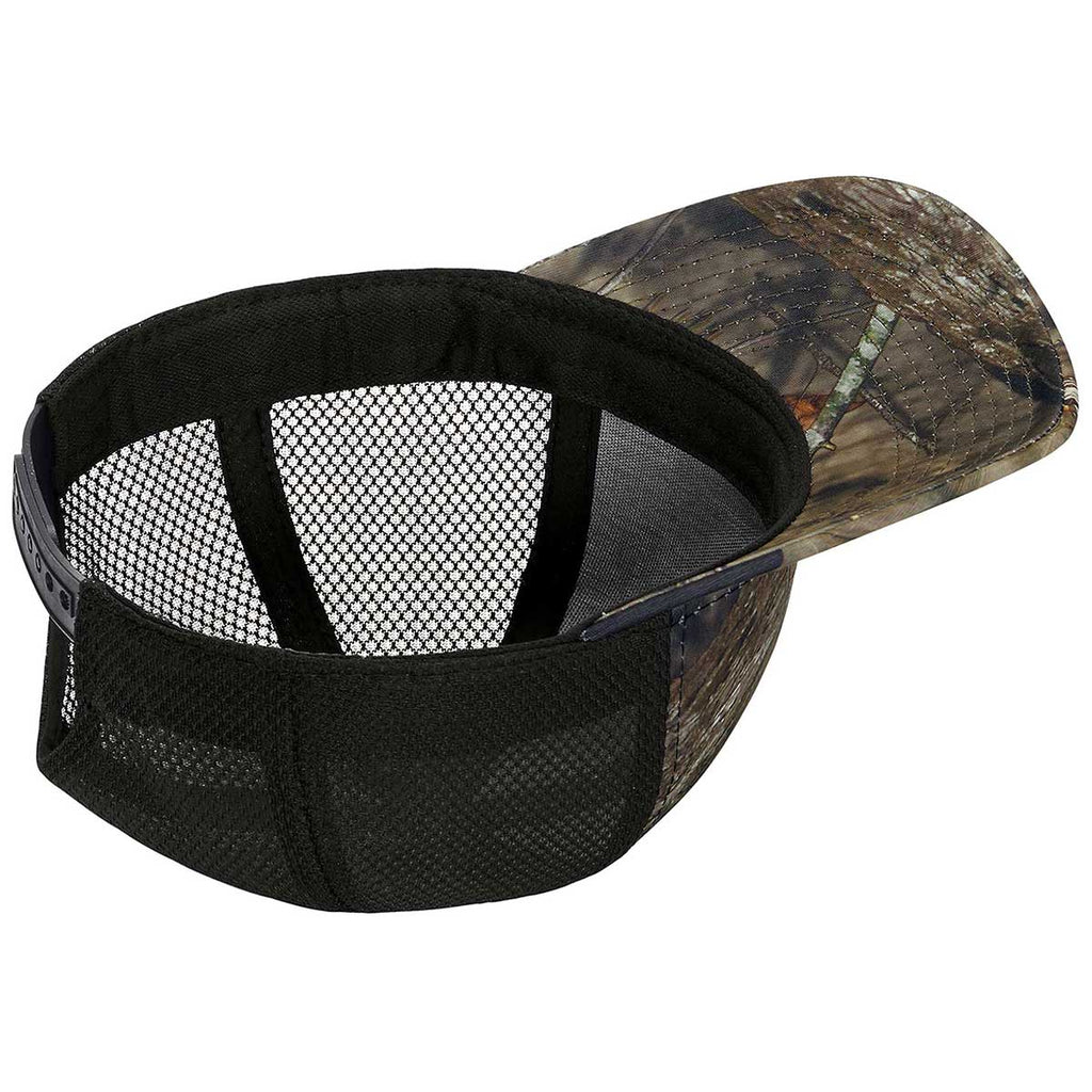 Port Authority Mossy Oak Break-Up Country/Black Snapback Performance Camouflage Mesh Back Cap