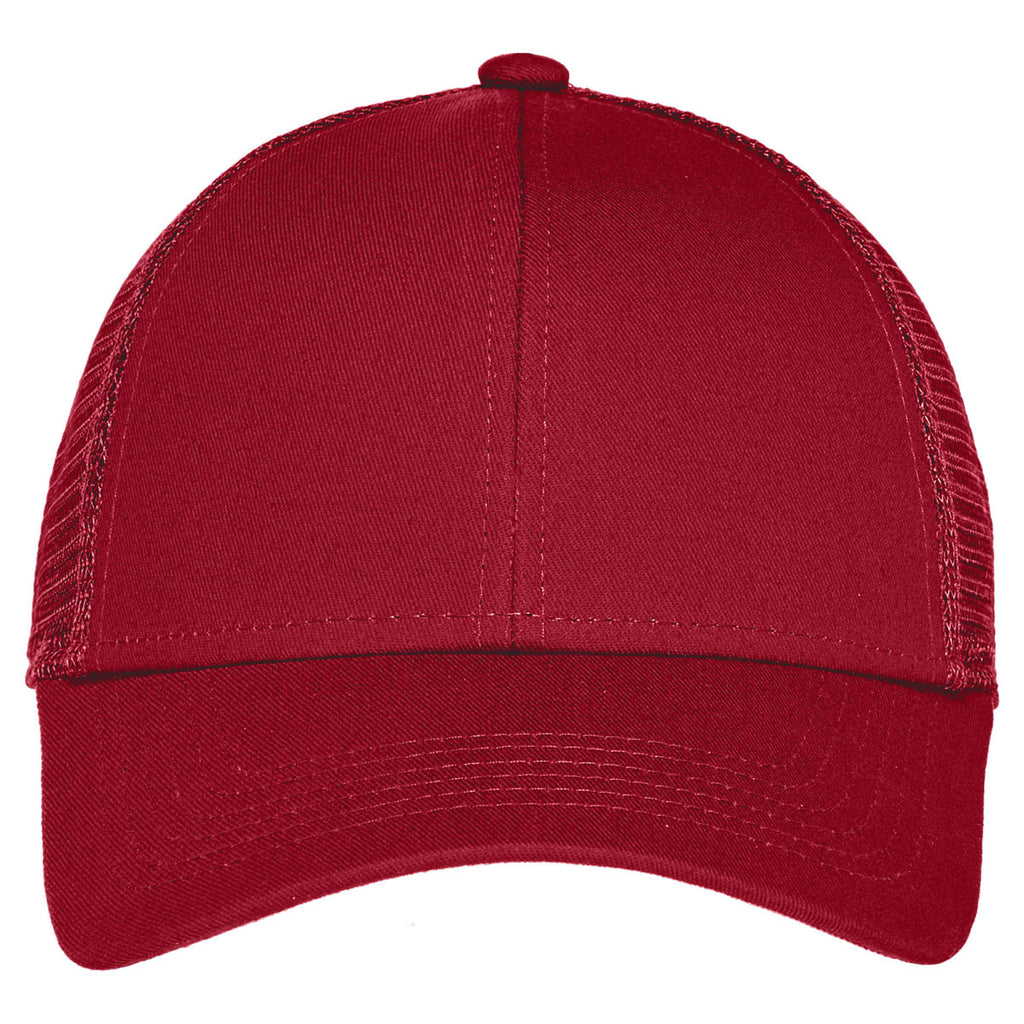 Port Authority Chili Red Adjustable Mesh Back Cap