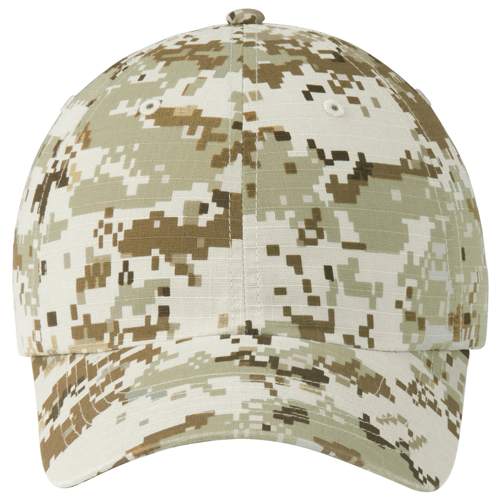 Port Authority Sand Camo Digital Ripstop Camouflage Cap