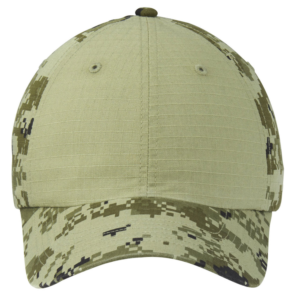 Port Authority Green Camo/ Green Colorblock Digital Ripstop Camouflage Cap