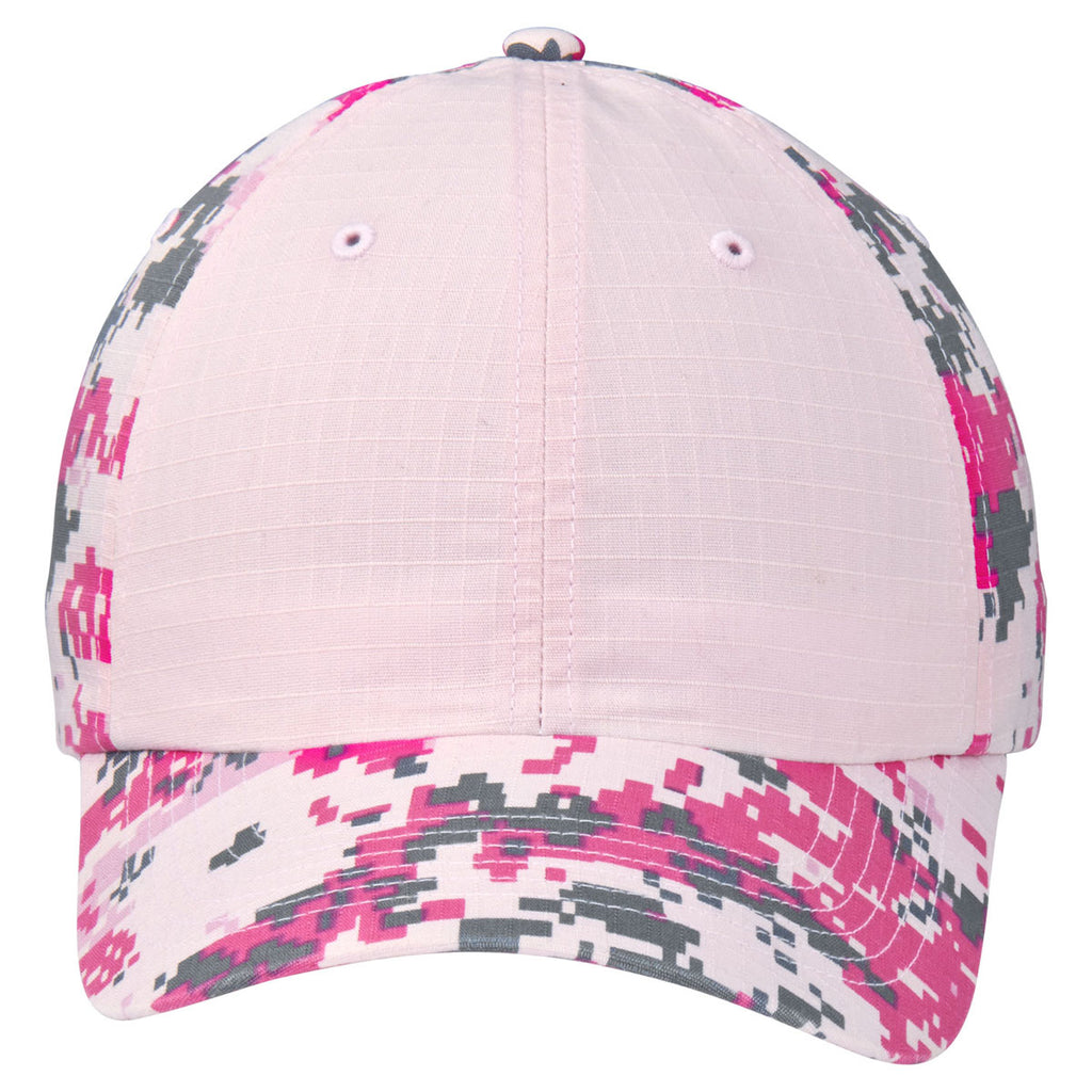 Port Authority Pink Camo/ Pink Colorblock Digital Ripstop Camouflage Cap