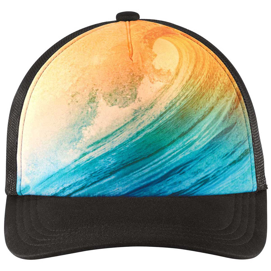 Port Authority Wave Snapback Photo Real Trucker Cap