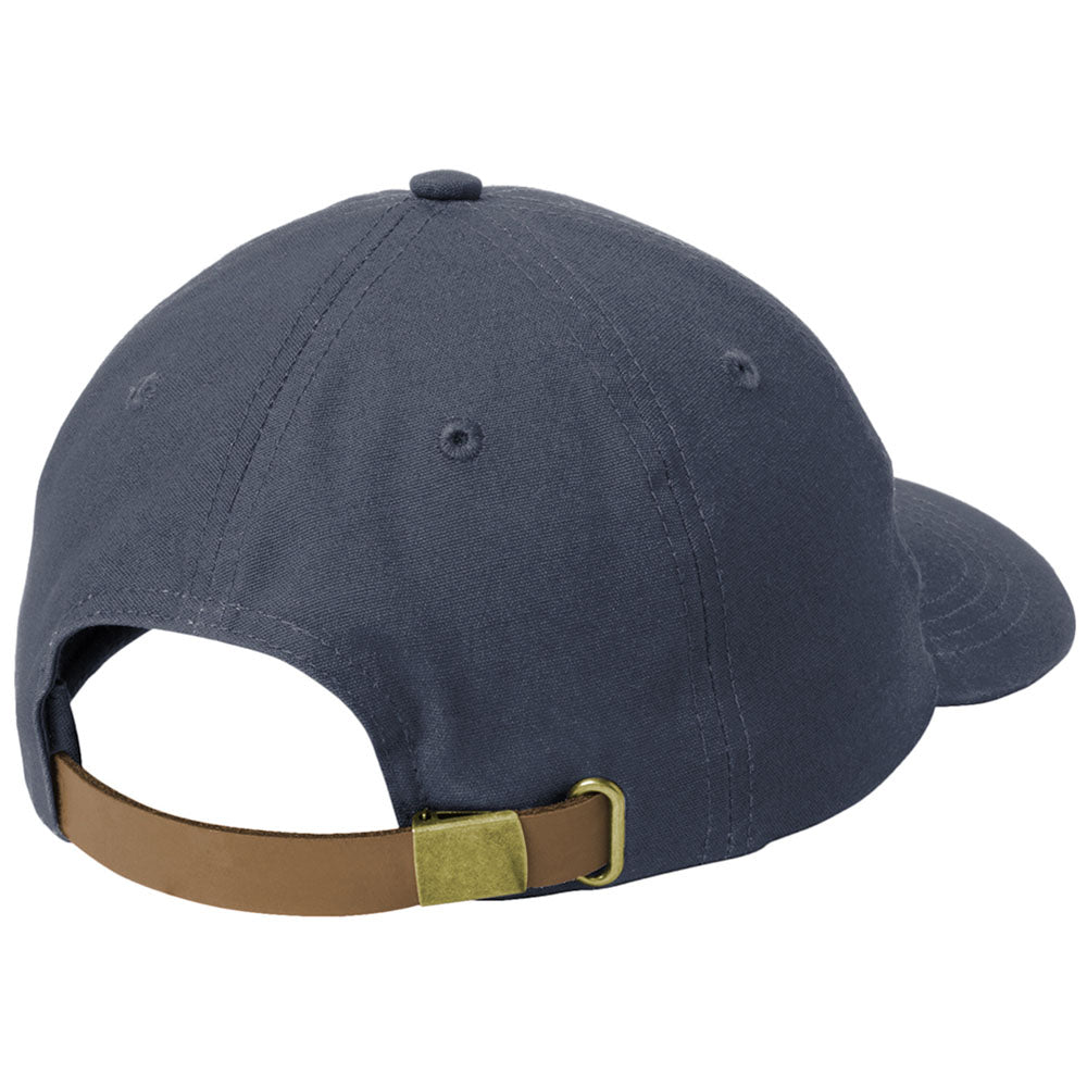 Port Authority Navy Leather Strap Cap