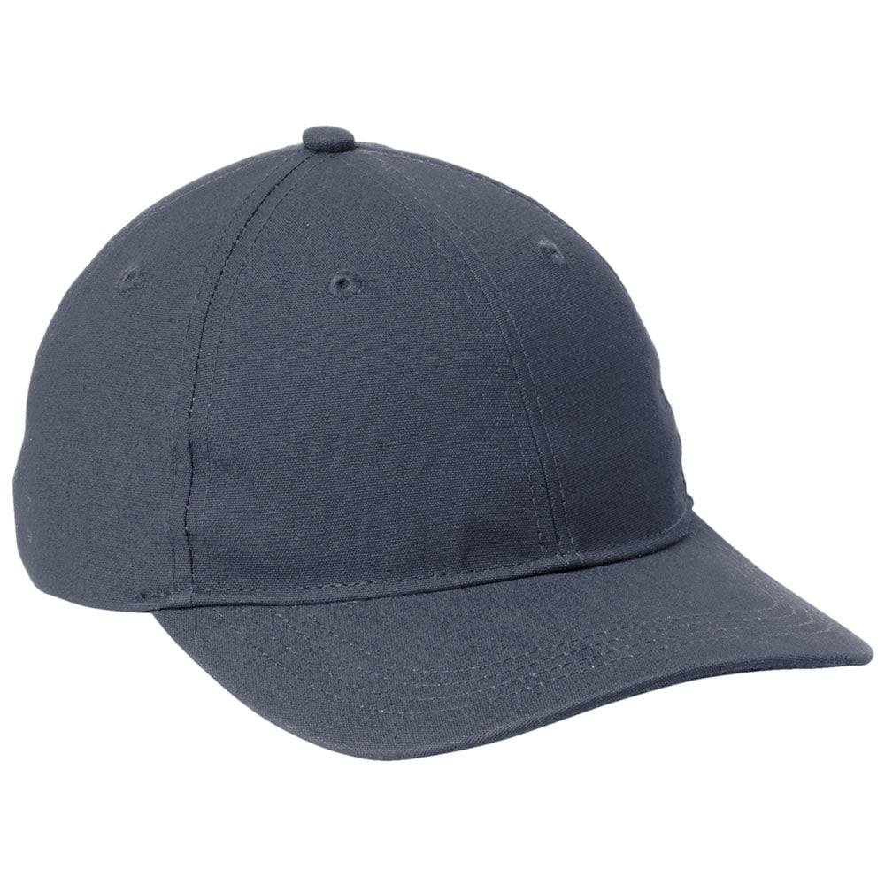 Port Authority Navy Leather Strap Cap