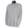 Champion Men's 5.2 oz Light Grey L/S Tagless T-Shirt