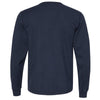 Champion Men's Navy Garment Dyed Long Sleeve T-Shirt