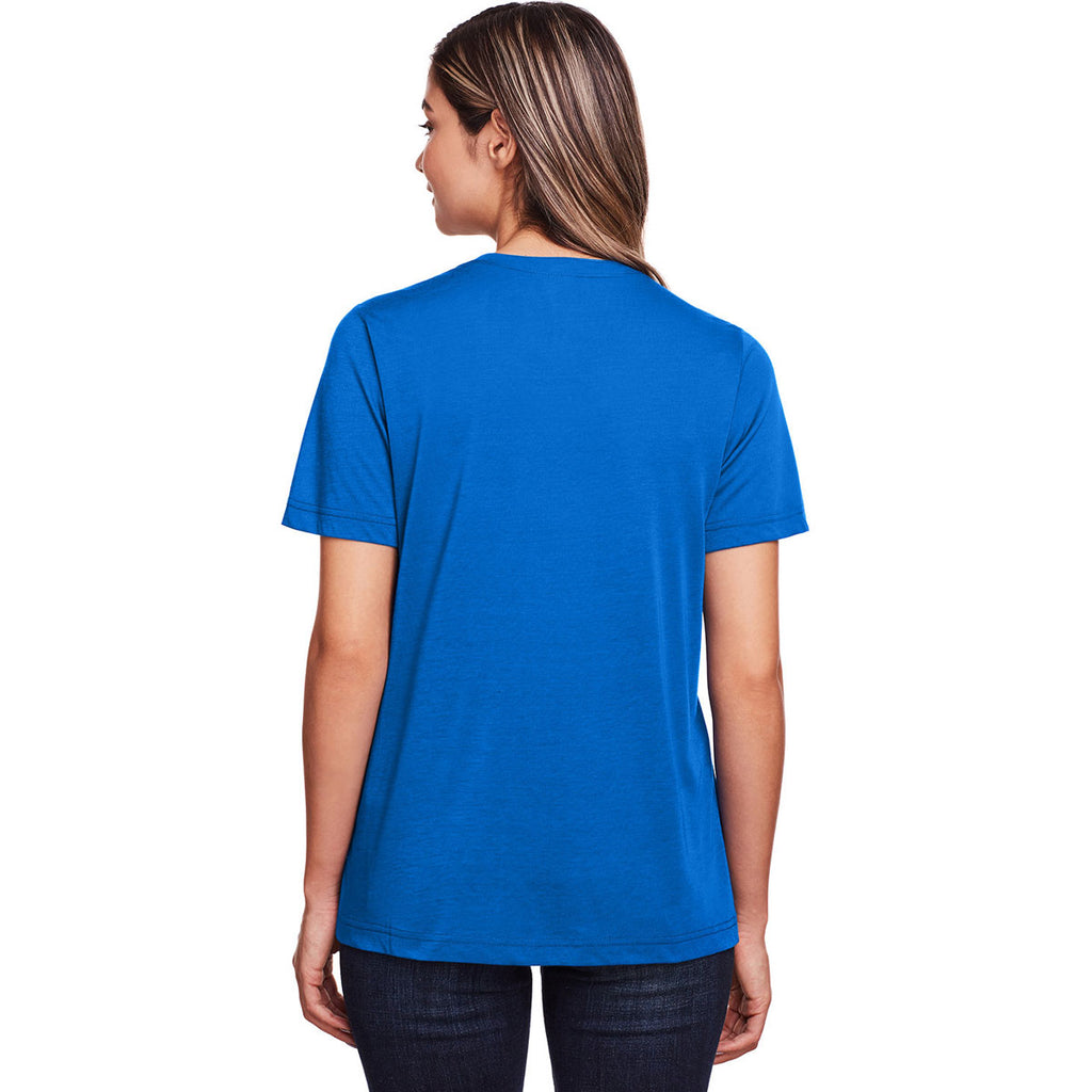 Core 365 Women's True Royal Fusion ChromaSoft Performance T-Shirt