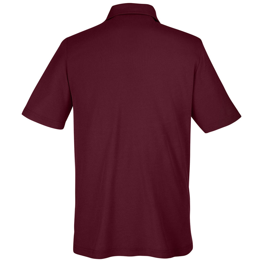 Core 365 Men's Burgundy Fusion ChromaSoft Pique Polo