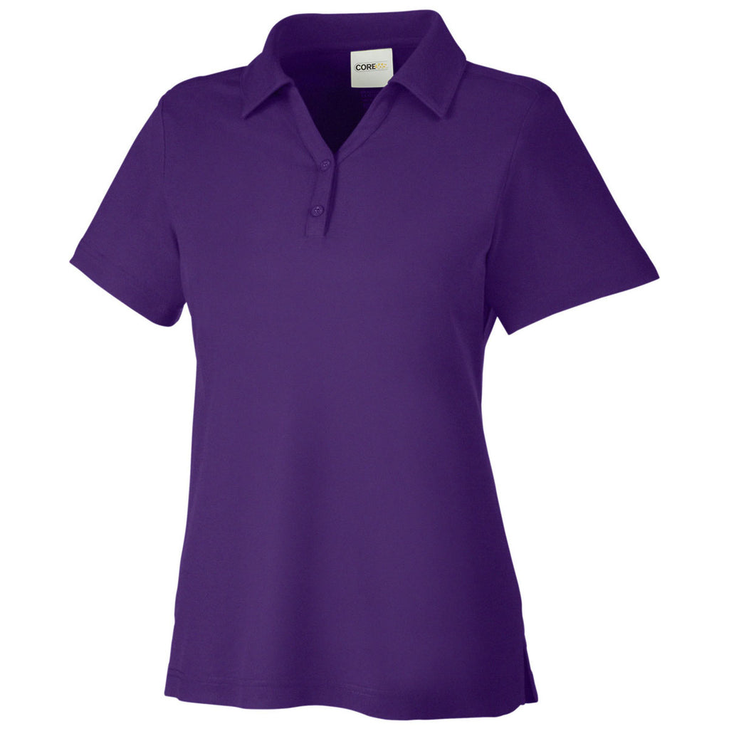 Core 365 Women's Campus Purple Fusion ChromaSoft Pique Polo