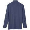 Core 365 Men's Classic Navy Heather Fusion ChromaSoft Pique Quarter-Zip