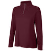 Core 365 Women's Burgundy Fusion ChromaSoft Pique Quarter-Zip