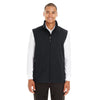 Core 365 Men's Black Cruise Two-Layer Fleece Bonded Soft Shell Vest