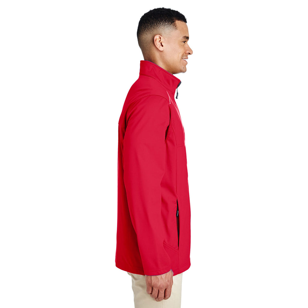 Core 365 Men's Classic Red Techno Lite Three-Layer Knit Tech Shell