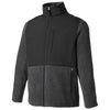 Core 365 Men's Heather Charcoal/Black Journey Summit Hybrid Full Zip