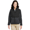 Core 365 Women's Heather Charcoal/Black Journey Summit Hybrid Full-Zip