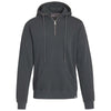 Landway Men's Faded Black Austin 1/4 Garment dyed Hoodie