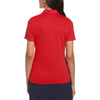 Callaway Women's Salsa Red Eco Horizontal Textured Polo