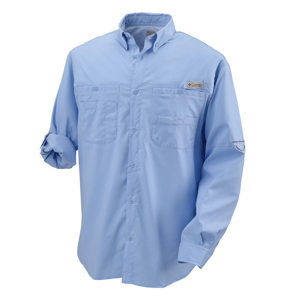 Columbia Men's Sail Blue Tamiami II L/S Shirt