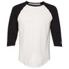 Champion Men's Chalk White/Black Premium Fashion Baseball T-Shirt