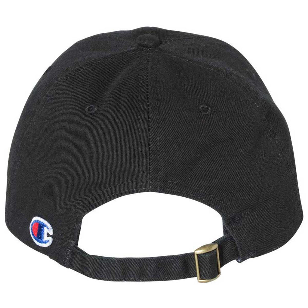 Champion Black Washed Twill Dad Cap