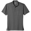 CornerStone Men's Charcoal Industrial Snag-Proof Pique Pocket Polo