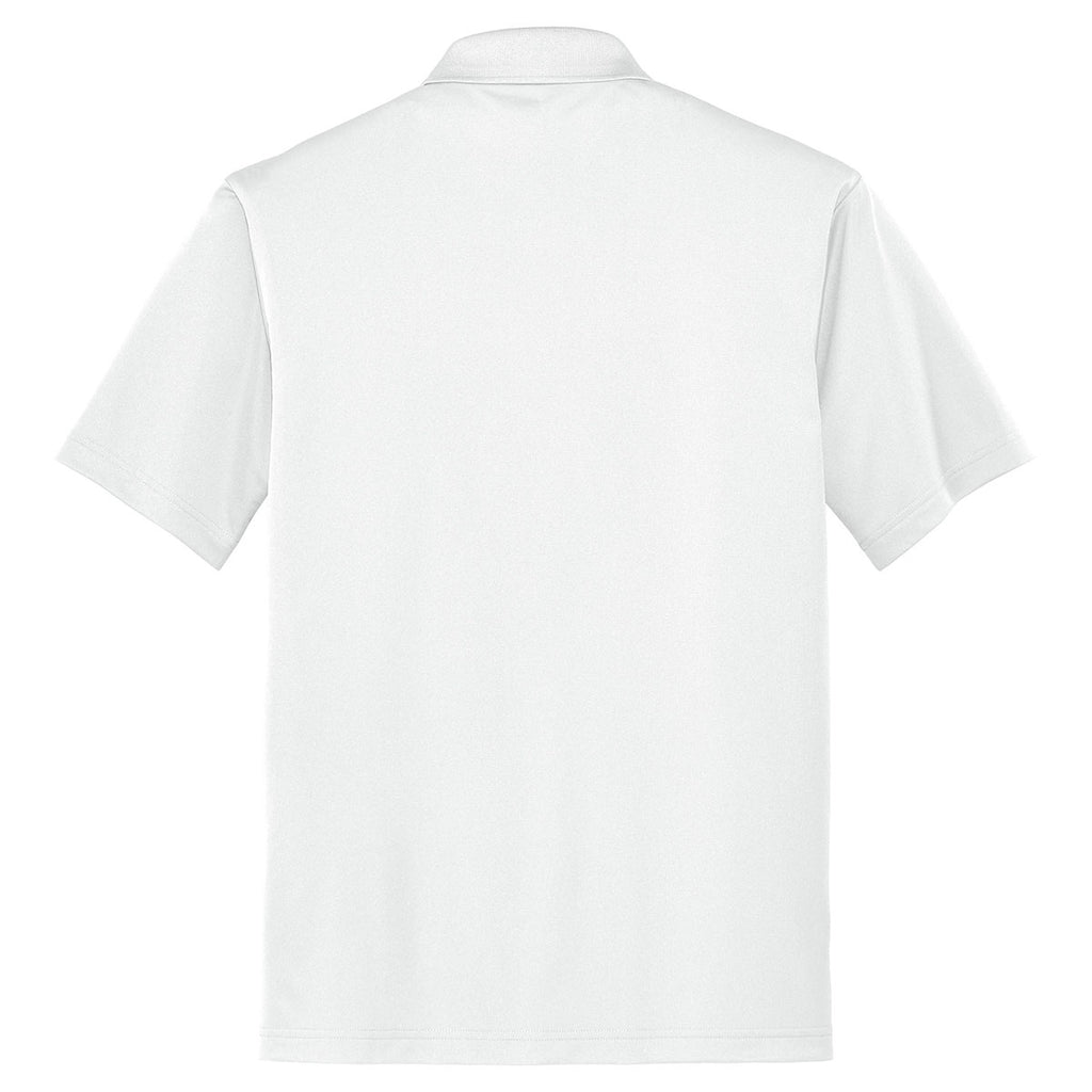 CornerStone Men's White Micropique Gripper Polo