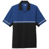 CornerStone Men's Royal/Black Lightweight Snag Proof Enhanced Visibility Polo