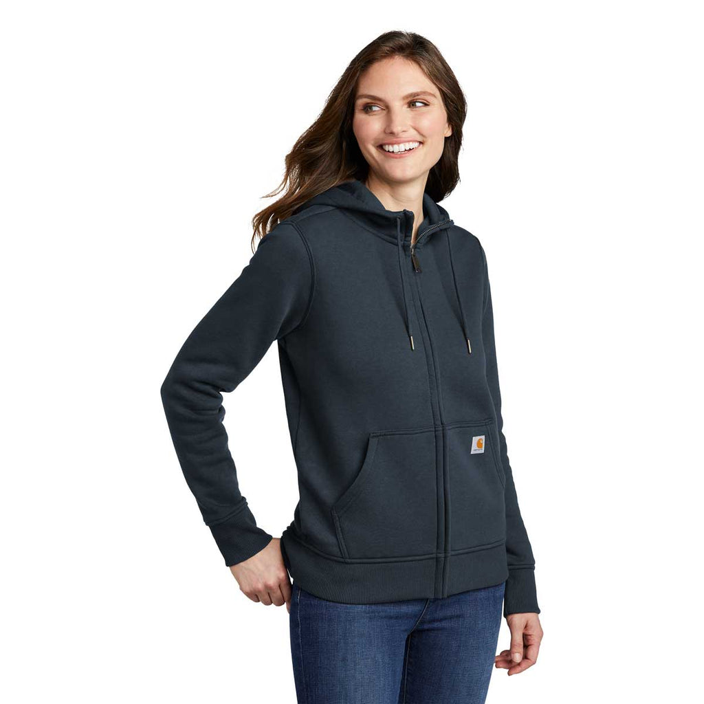 Carhartt Women's Navy Clarksburg Full Zip Hoodie