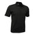 BAW Men's Black Mini Stripe Spandex Cool Tek Polo