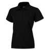 BAW Women's Black Solid Cool Tek Polo