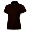 BAW Women's Maroon Solid Cool Tek Polo