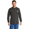 Carhartt Men's Carbon Heather Long Sleeve Henley T-Shirt