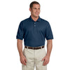 Devon & Jones Men's Navy Pima Pique Short-Sleeve Polo