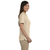 Devon & Jones Women's Stone Pima Pique Short-Sleeve Y-Collar Polo