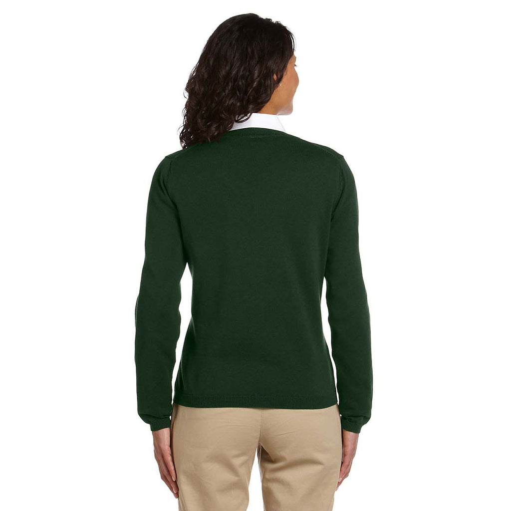 Devon & Jones Women's Forest V-Neck Sweater