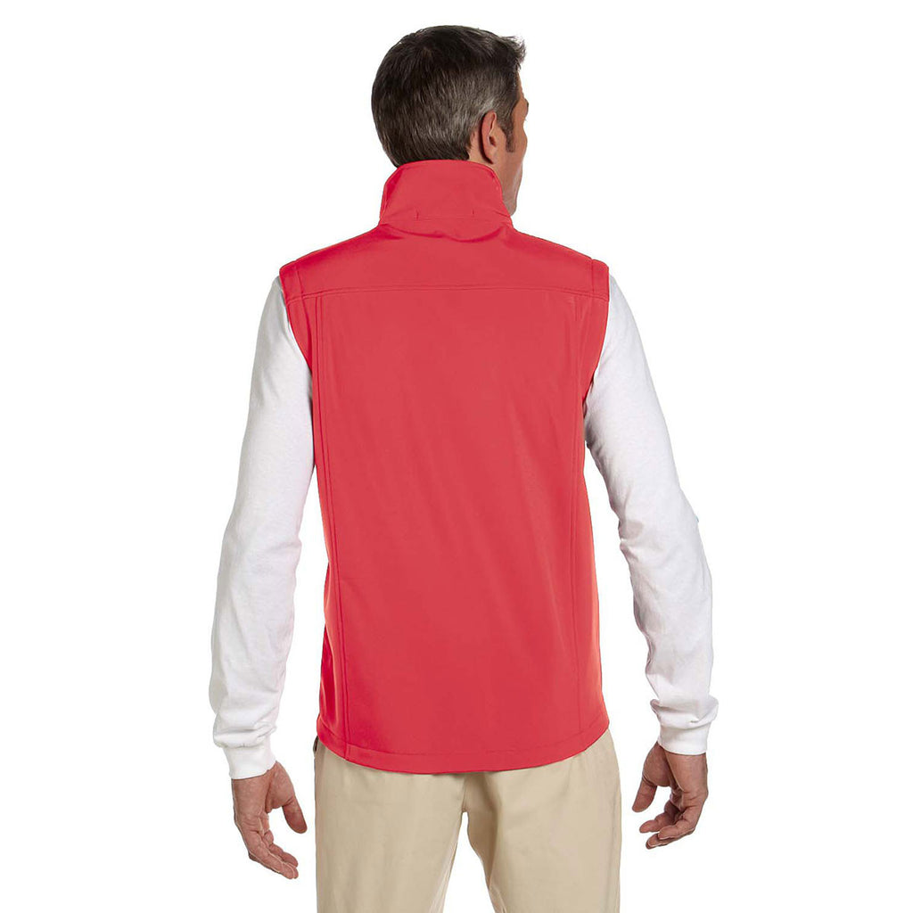 Devon & Jones Men's Red Soft Shell Vest