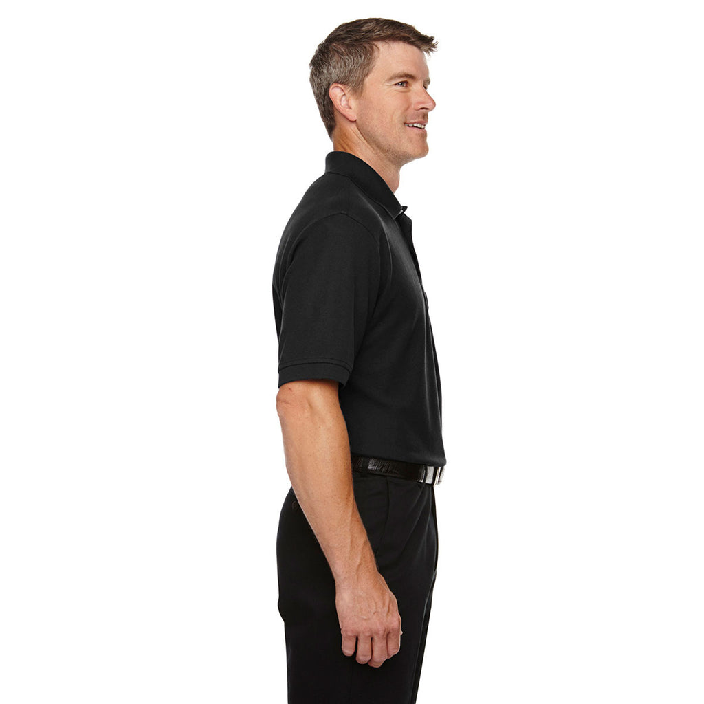 Devon & Jones Men's Black Drytec 20 Performance Pocket Polo